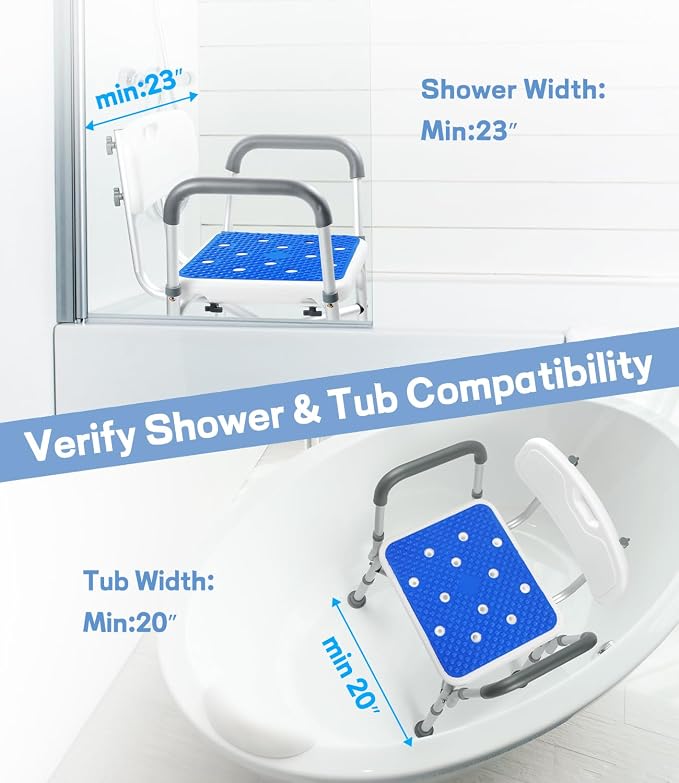 TABEKE Shower Chair for Inside Shower, Shower Chair - Image 8