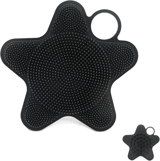 LUCKSTELLA 2 in 1 Silicone Body Scrubber, Food-Grade Silicone Body Brush by Unknown