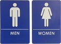 USA Made - Men's and Women's Restroom Signs ADA-Compliant Bathroom Door Signs by RockRidge
