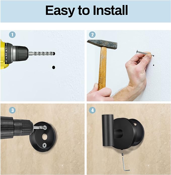 Kruodop Towel Hooks for Bathroom, 6 Packs Wall Mount Towel Holder, Stainless - Image 3