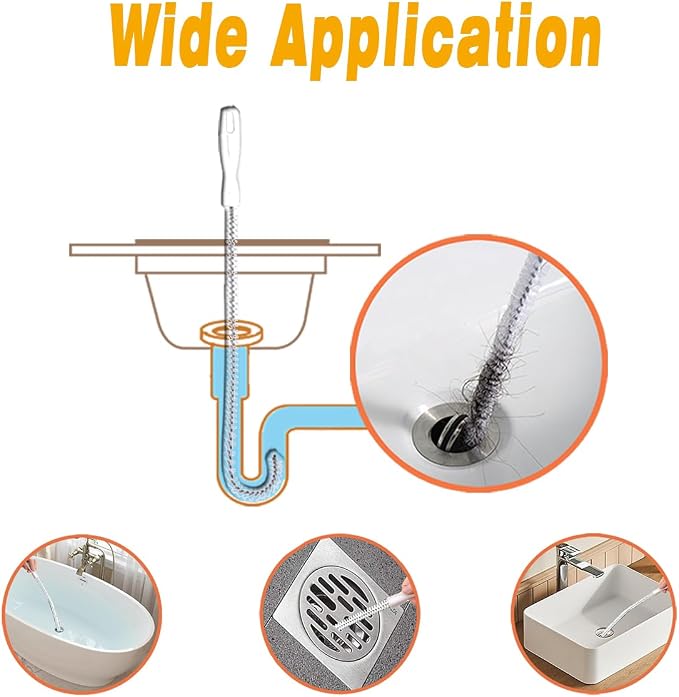 36inch Drain Snake Hair Clog Remover-Drain Auger Hair Catcher & Cleaning - Image 6