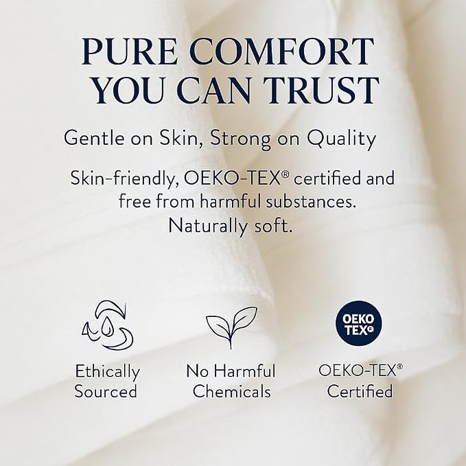 Milara Turkish Super-Plush Bathroom Hand Towels Set 2-Piece | Premium Cotton - Image 6