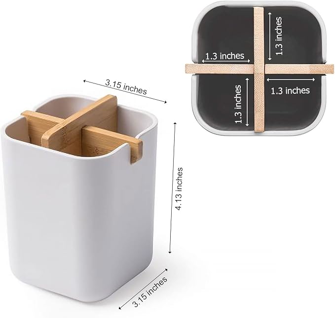 Aoheuo Bamboo-Toothbrush Holders-Multifunctional-Electric Toothbrush-Storage - Image 7