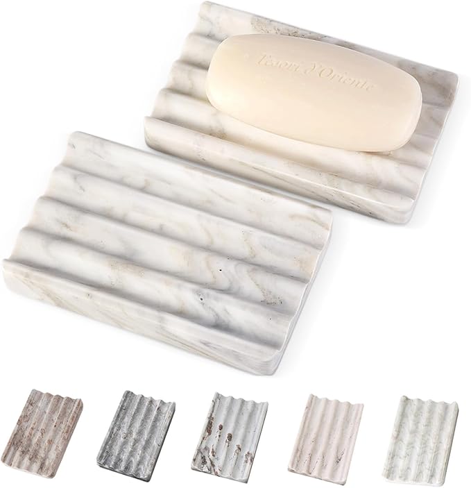 2PCS Koville Italian Natural Marble Soap Dish by Koville