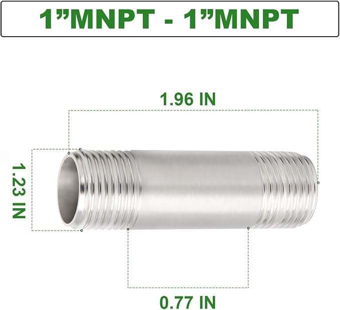 TAISHER 2PCS Stainless Steel Pipe Fittings - Image 4