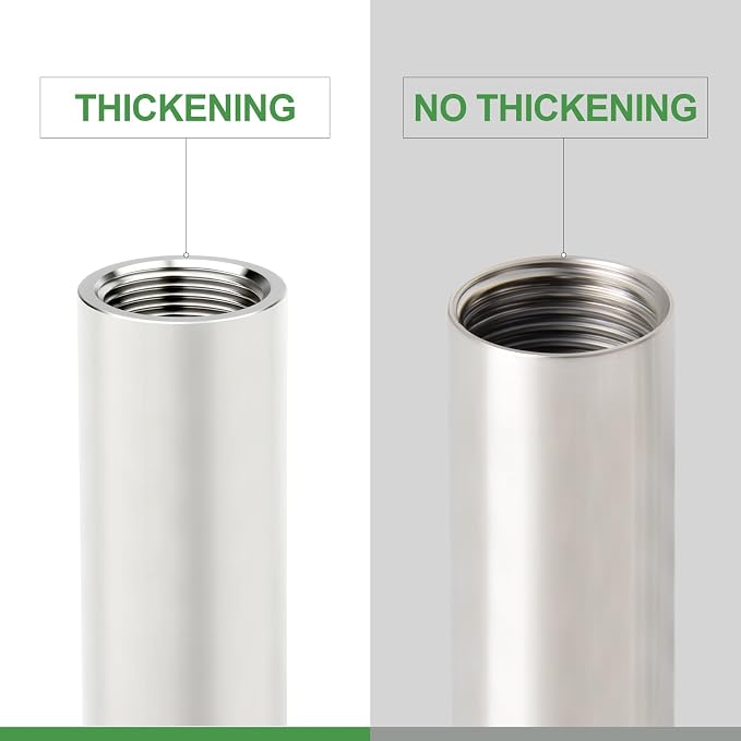 TAISHER 2PCS Stainless Steel Pipe Fittings, 3/4" NPT Female x 3/4" NPT Female - Image 3