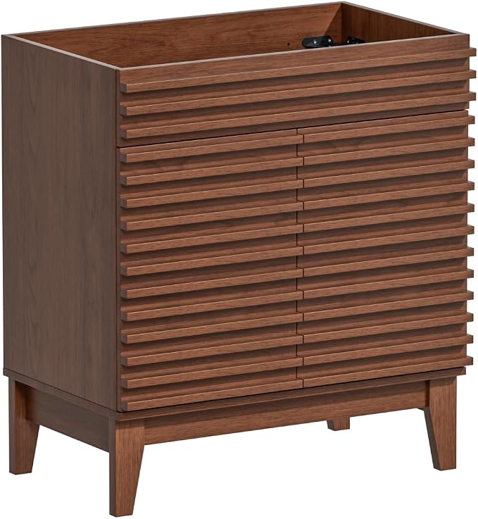 ROOMTEC 30" Bathroom Vanity, Mid-Century Freestanding Bathroom Vanity Cabinet by ROOMTEC