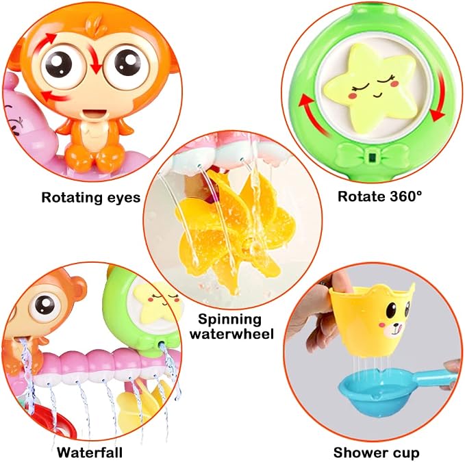 G-WACK Bath Toys for Toddlers Age 1 2 3 Year Old Girl Boy, Preschool New Born - Image 2
