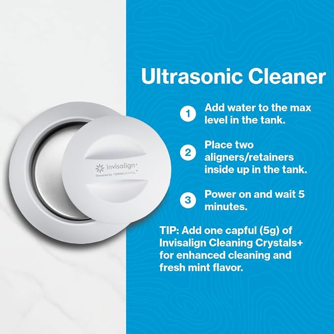 Invisalign Ultrasonic Cleaner | Powered by Zima Dental | Aligner and Retainer - Image 3