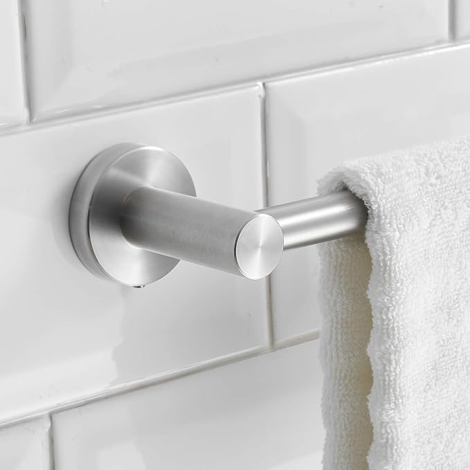 BESy Adjustable 15 to 26 Inch Single Bath Towel Bar - Image 5