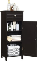 DORTALA Bathroom Floor Cabinet, Free-Standing Wooden Floor Storage Cabinet by DORTALA