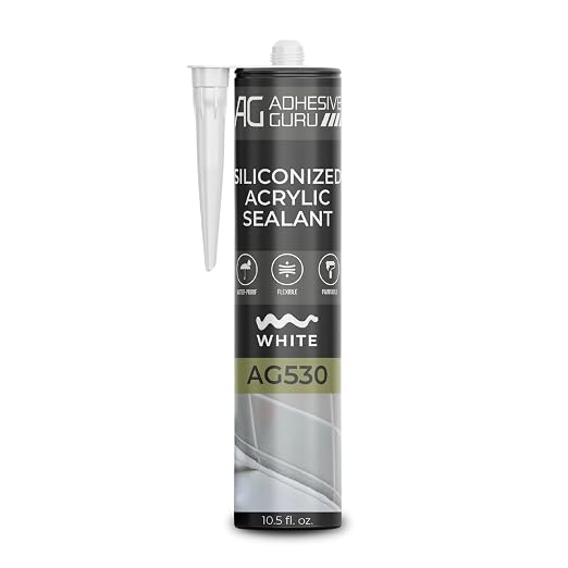 Adhesive Guru AG530 Siliconized Acrylic Sealant, Waterproof Paintable Caulk - Image 2