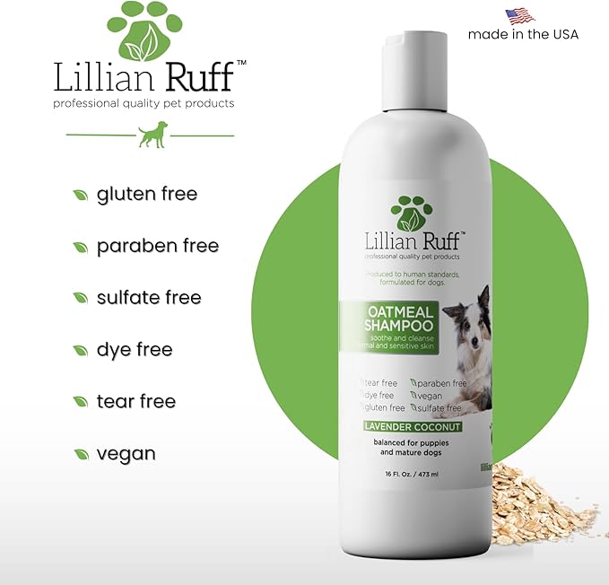 Lillian Ruff PRO Formula Deodorizing Oatmeal Dog Shampoo - Image 5