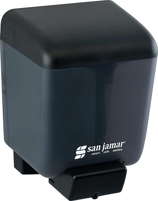 San Jamar Classic Plastic Manual Soap Dispenser, Hand Sanitizer Dispenser by SanJamar