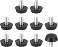 PATIKIL 10 Pcs M6 x 12mm Thread Adjustable Furniture Levelers, Furniture Feet by PATIKIL