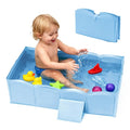 Collapsible Baby Bathtub for Shower, Reinforced Structure Infant Foldable Bath by ICECTR