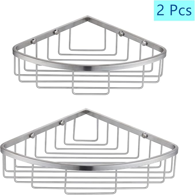 Corner Shower Caddy Organizer, SUS304 Stainless Steel Heavy Duty Rust-Proof - Image 2