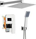 Bathroom Shower System 8 Inch Rain Shower Head and Handheld Wall Mounted by Anksaysh