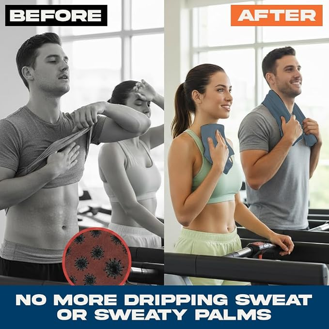 ARMORAY Sweat Absorbing Towel Handkerchief – Quick-Dry Microfiber Gym Towels - Image 3
