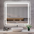 ISKM 40'' x 38'' LED Mirror for Bathroom Lighted Vanity Mirror for Wall Front by ISKM-IStillKeepMovin