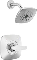 Delta Modern 14 Series Shower Faucet Set, Chrome Shower Head and Handle Set by DeltaFaucet