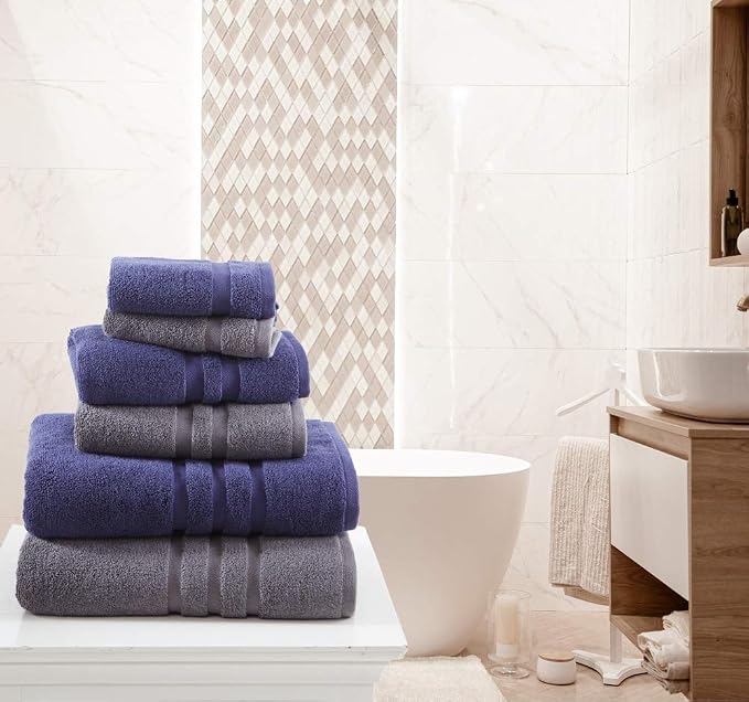 Veteran Textile LLC, Luxury Hotel & Spa, Turkish Cotton, 6 Pieces Towels Set - Image 9