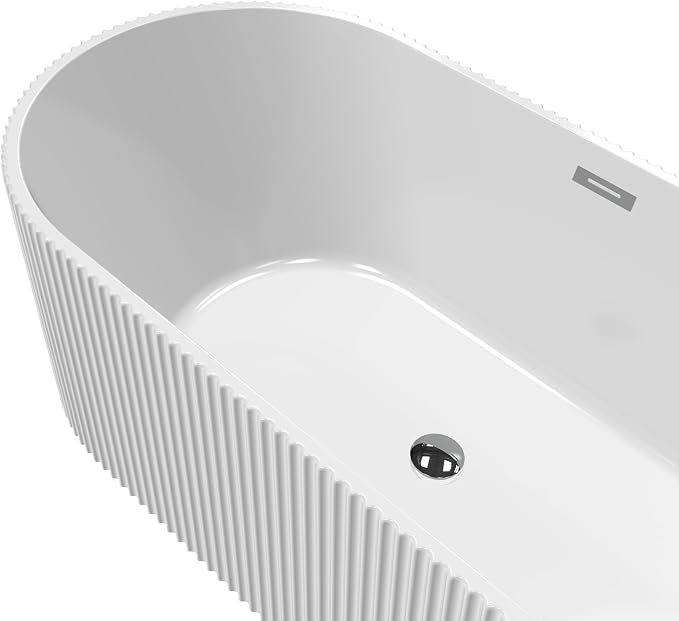 67" Acrylic Freestanding Bathtub, Soaking Tub - Image 2