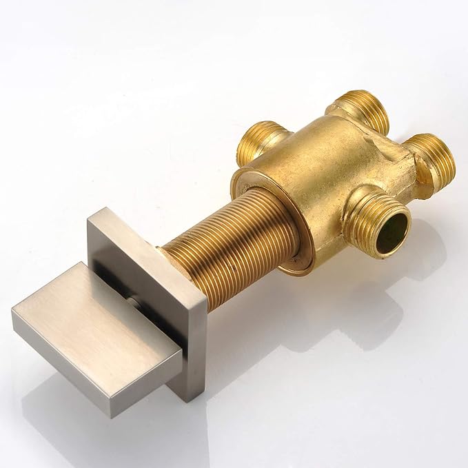 Roman Tub Faucet with Hand Shower, Waterfall Tub Filler Deck Mount Brushed - Image 8