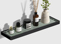 Glass Shelves/Shelf with Towel Bar/Rack 20-inch Floating Shelves by SFGSOWOR