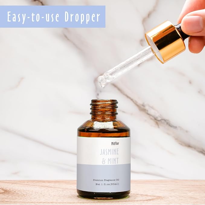 Jasmine & Mint Fragrance Oil, MitFlor 30ml Hotel Diffuser Oil, Large Size - Image 3