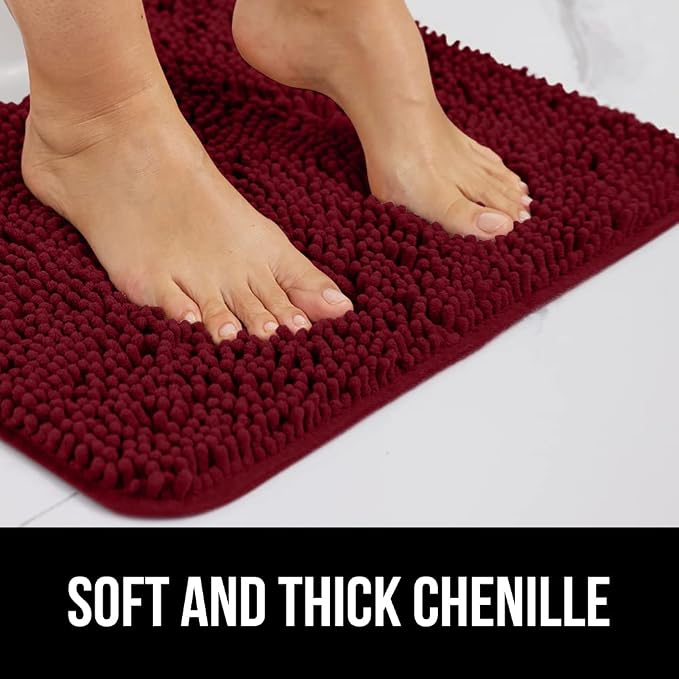 GORILLA GRIP Bathroom Rug Sets, Soft Chenille 2 Piece Area Rugs Set, Toilet - Image 4