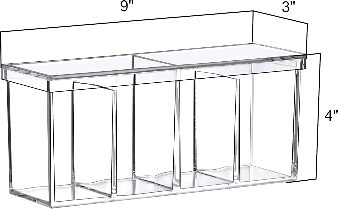 Amazing Abby - Qutie - Acrylic 4-Compartment Makeup Organizer - Image 5