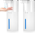 2 Pack Touchless Automatic Liquid Soap Dispenser, 13.5oz Smart Sensor Hand Wash by VZZNN