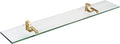 Spancraft Glass M-4.75x12-Brushed Bronze Monarch Glass Shelf, Brushed Bronze by Spancraft
