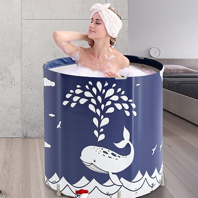 BDL Portable Bathtub, Foldable Adult Japanese Soaking Bath Tub, BDL by BDL