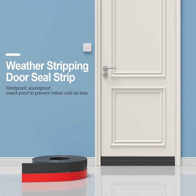 Door Seal Strip for Door Frame, 20ft Silicone Shower Glass Door Seal Strip - Image 5