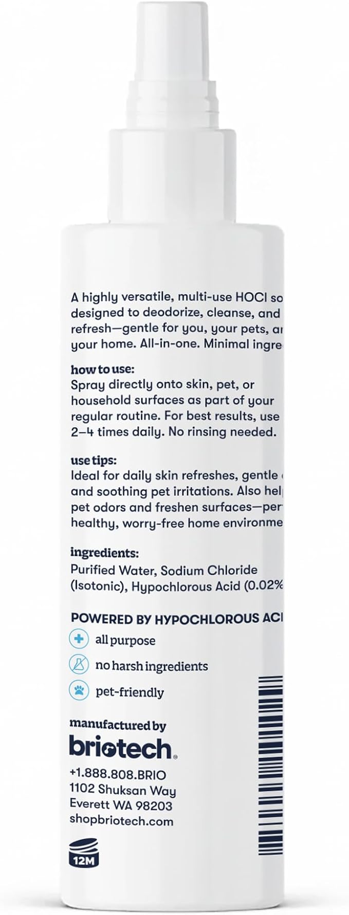 BRIOTECH Pure Hypochlorous Acid Spray and Cleanser, Original Premium HOCl - Image 7