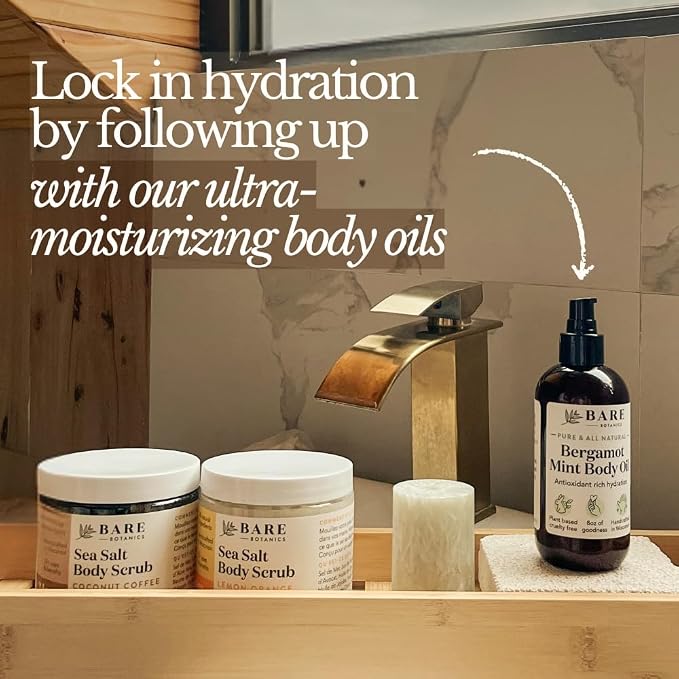Bare Botanics Coconut Coffee Body Scrub 24oz | Made in Madison, WI | All - Image 8