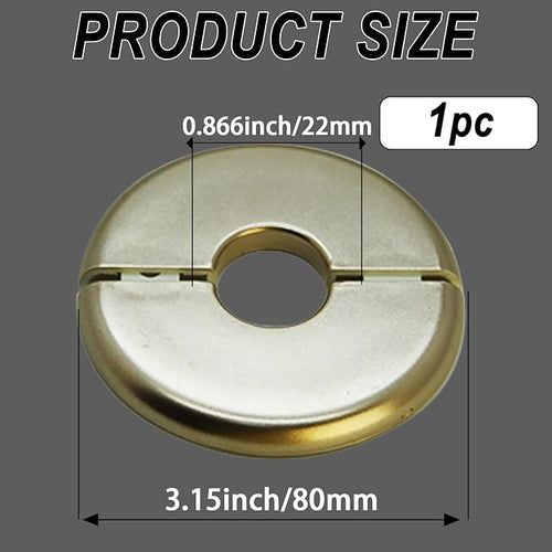 1 Piece Wall Split Flange, Self-Adhesive Escutcheon Plate - Image 2