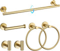 TQKAG Brushed Gold Bathroom Hardware Set 6-Piece Bathroom Accessory Set 23.6 by TQKAG