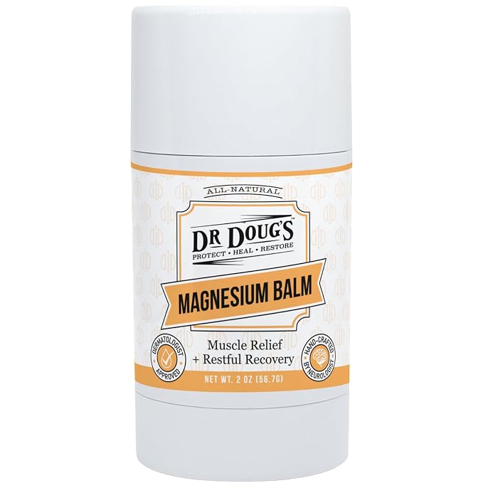 Dr. Doug's Magnesium Balm for Muscle & Nerve Relief – 2 oz Twist-Up Stick | by DrDougsBalms
