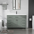 LUCKWIND 48" Modern Bathroom Vanity and Sink, Painted Bathroom Storage Cabinet by LUCKWIND
