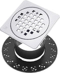 4” Shower Floor Drain Grate Kit Chrome by Yaseingoo