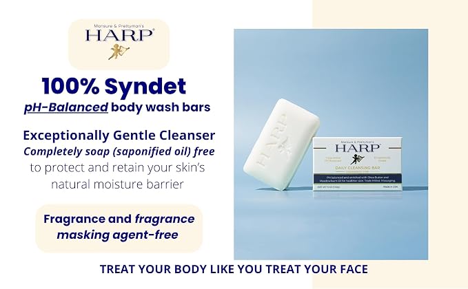 HARP pH-Balanced Body Wash Bar. 100% Syndet. Protects Moisture Barrier - Image 2