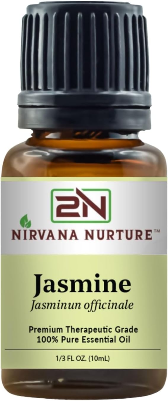 Jasmine Essential Oil 100% Pure Premium Therapeutic Grade, Undiluted by NirvanaNurture