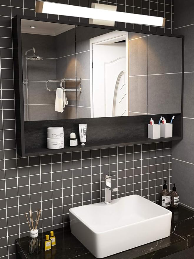 Bathroom Vanity Light Brushed Nickel Square LED 33.5inch 18W 4000K Natural by Enjoyyourhealthylife