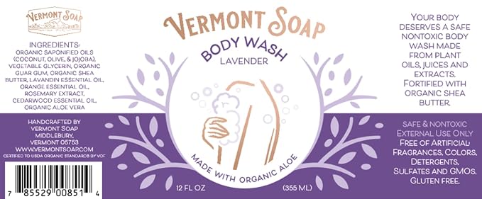 VERMONT SOAP Body Wash, Natural Body Wash - Image 8