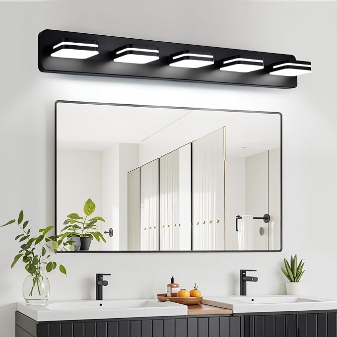 360° Rotate LED Dimmable Bathroom Vanity Light Fixtures, 2100LM Acrylic Matte - Image 8