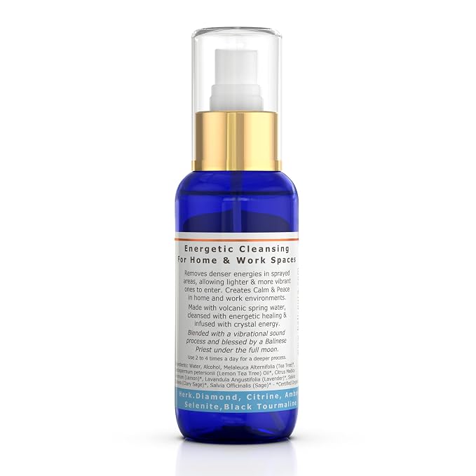 BALIPURA - Space Clearing Healing Aura Crystal Spray - Black Tourmaline & - Image 2
