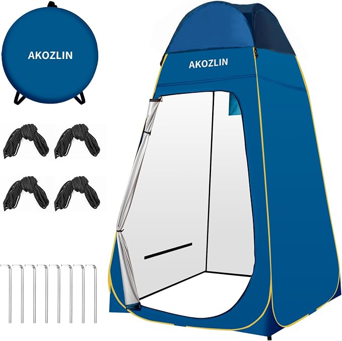 AKOZLIN Portable Pop Up Shower Tent Instant Privacy Dressing Changing Tent - Image 7